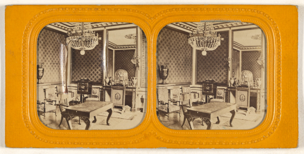 Unknown maker, French:[Cabinet de travail, Trianon], Poster Print Wall Art