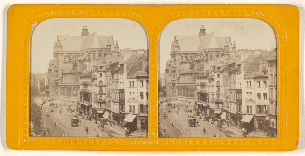 Unknown maker, French:[St. Eustache, Paris], Poster Print Wall Art
