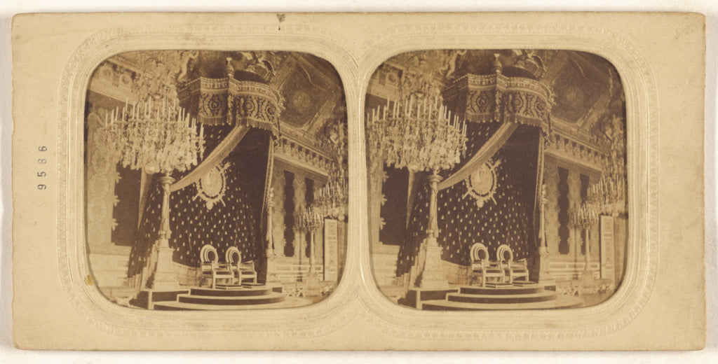 Unknown maker, French:[Throne at Versailles], Poster Print Wall Art