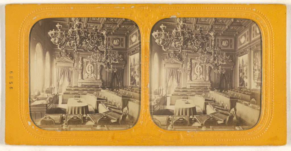 Unknown maker, French:[Salle du Conseil Municipales, Hotel d, Poster Print Wall Art