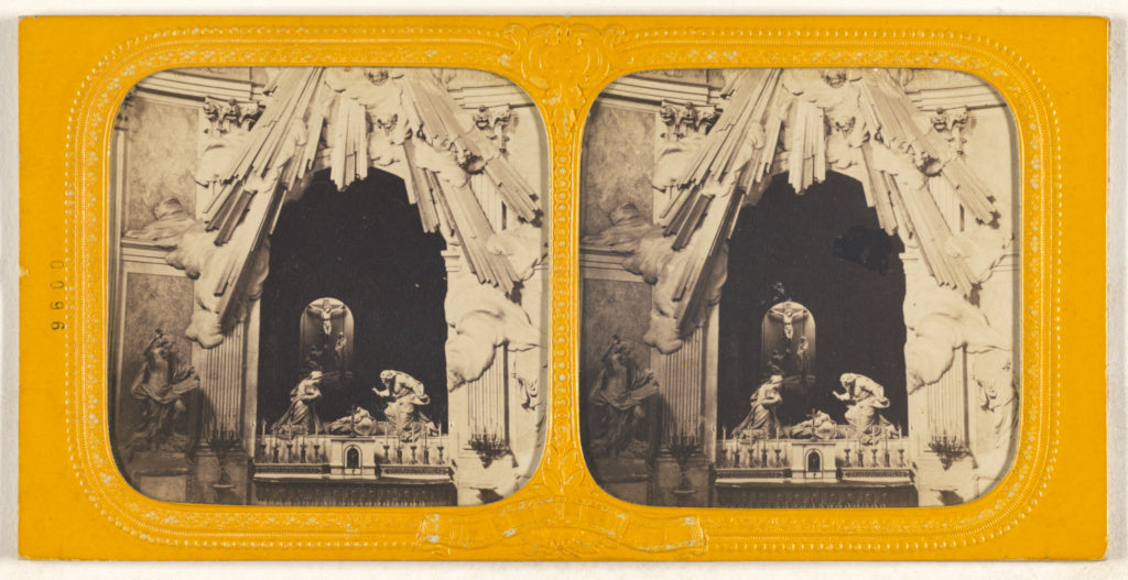 Unknown maker, French:[Church altar], Poster Print Wall Art