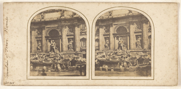 Unknown maker, Italian:[Fountain of Treve, Rome],16x12