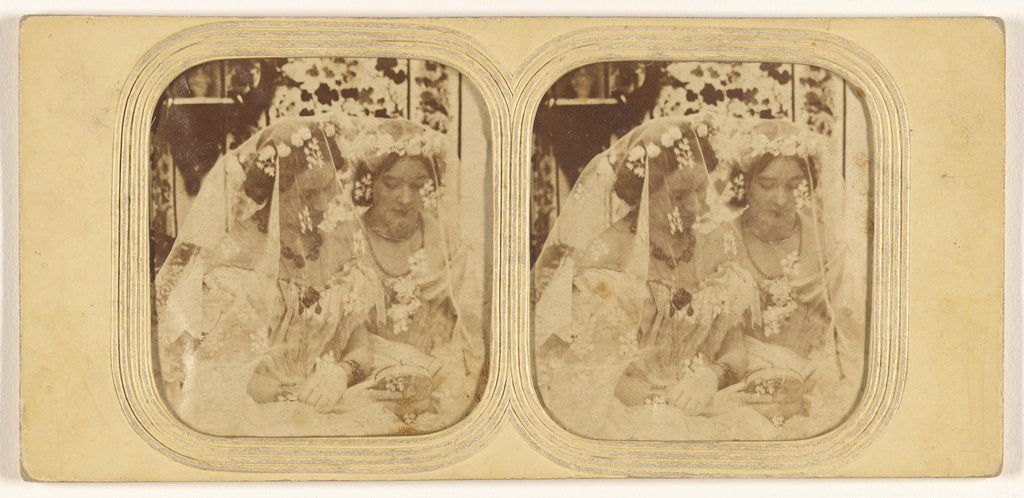 Unknown:[Two women in wedding dresses],16x12"(A3)Poster