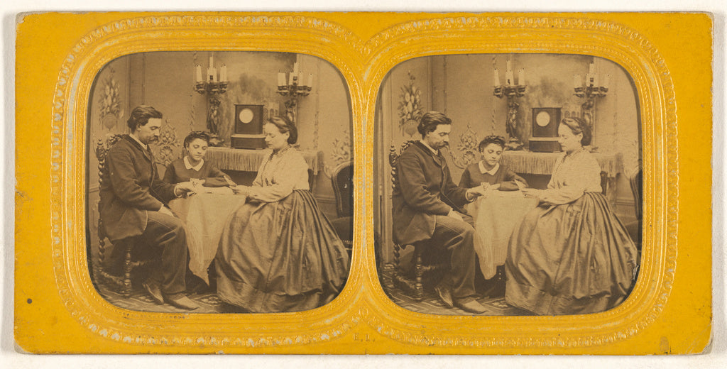 E. Lamy:[Family playing cards], Poster Print Wall Art