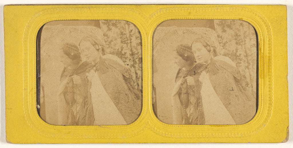 Unknown:[Two women wearing shawls],16x12"(A3)Poster