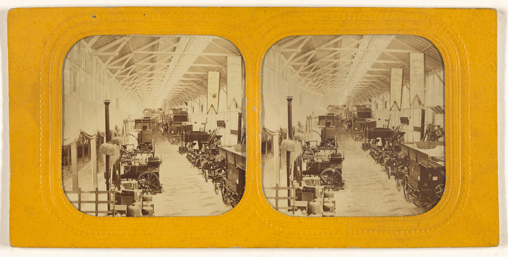 Unknown:[Interior of an unidentified exposition displaying m, Poster Print Wall Art