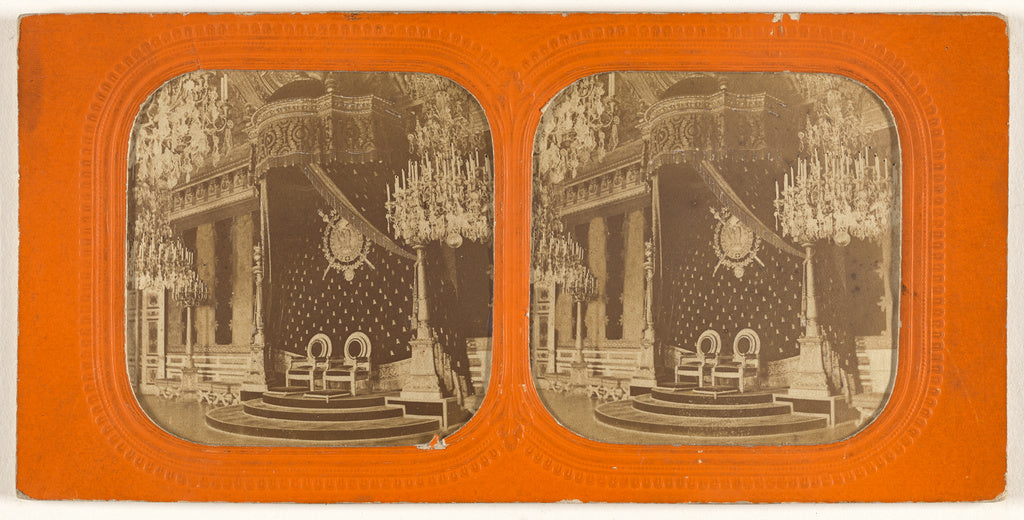 Unknown maker, French:[Salle du trone, Tuileries], Poster Print Wall Art