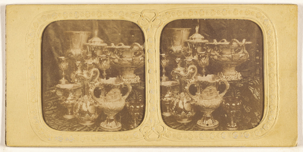 Unknown:[Display of fine silver], Poster Print Wall Art