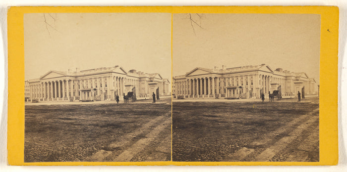 George D. Wakely:U.S. Treasury. North Front.,16x12