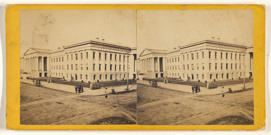 George D. Wakely:United States Patent Office. S.E. Front., Poster Print Wall Art