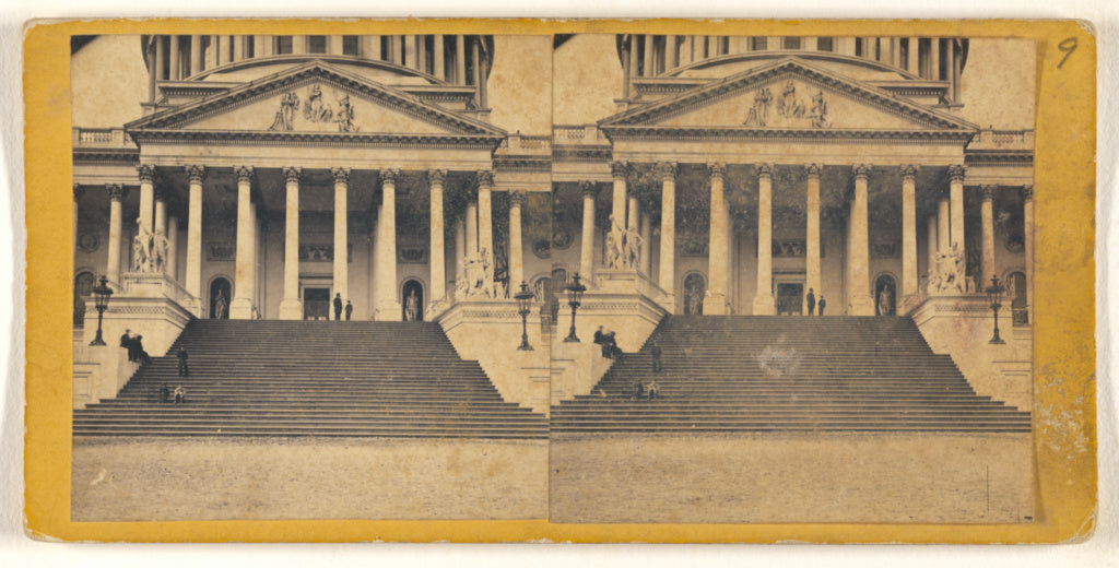 George D. Wakely:Entrance to Capitol., Poster Print Wall Art