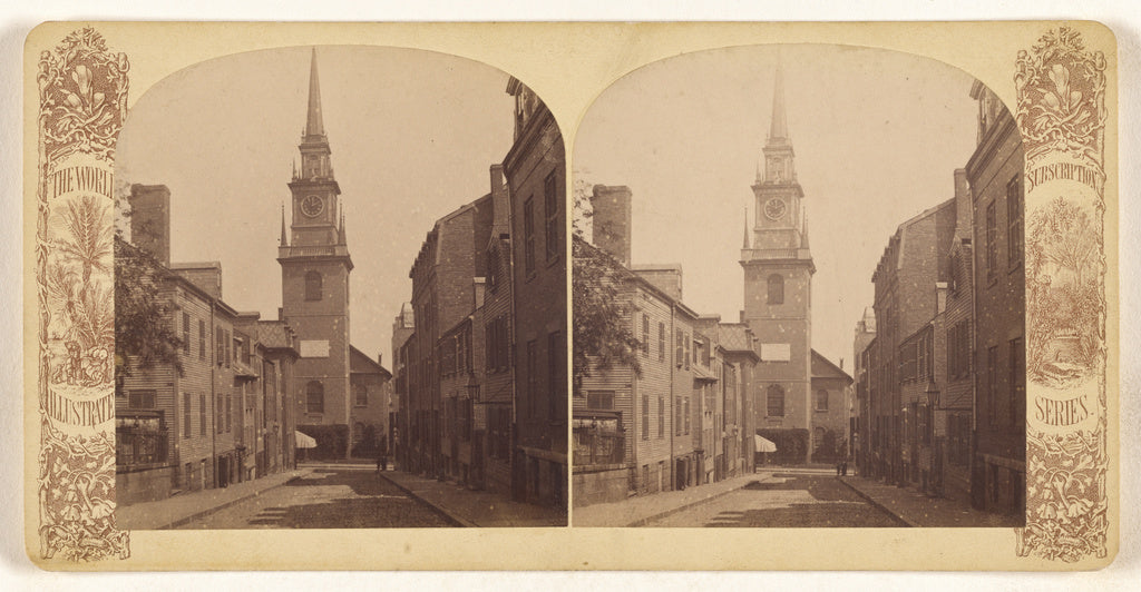 Unknown maker, American:[Old North Church, Boston], Poster Print Wall Art