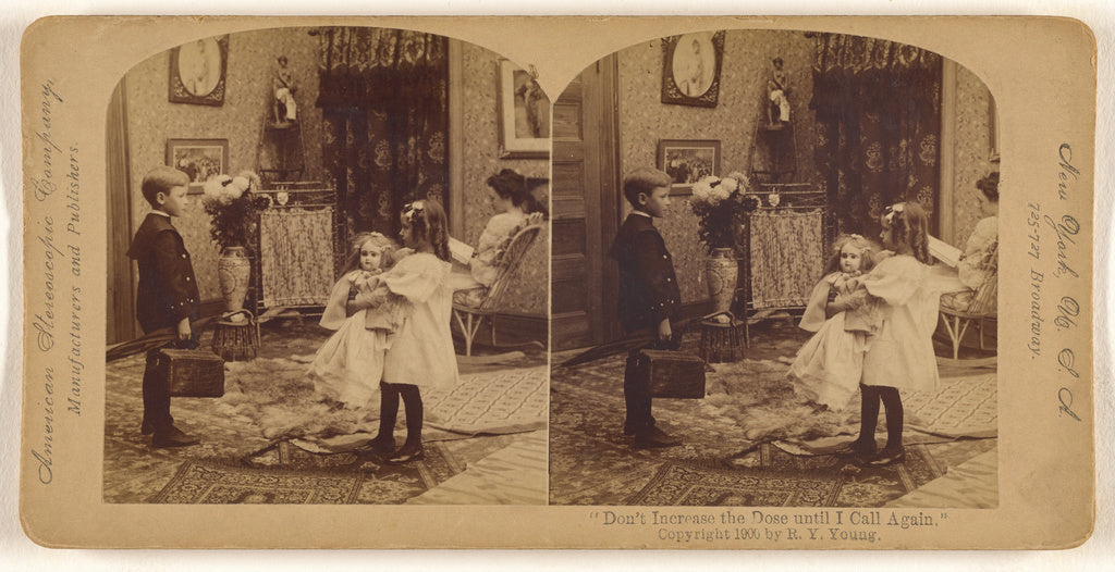 R.Y. Young:"Don't Increase the Dose until I Call Again.", Poster Print Wall Art