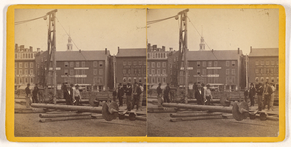 Unknown maker, American:Providence Water Works. Screw Piles , Poster Print Wall Art