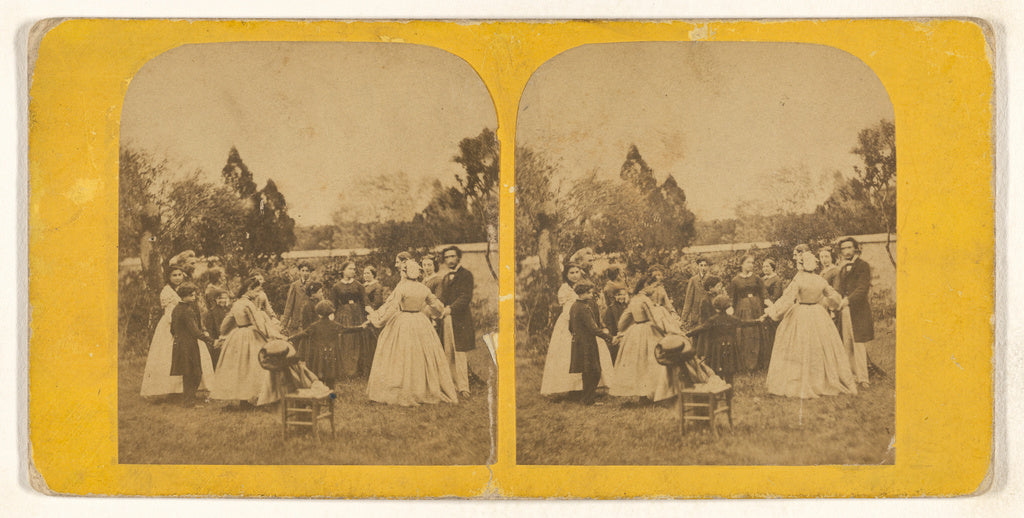 Unknown:[Party scene outdoors], Poster Print Wall Art