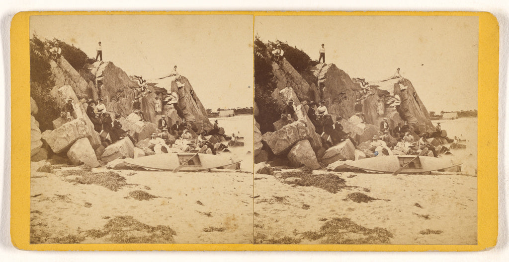 Unknown:[Cliff & Beach. Non (---illeg.)], Poster Print Wall Art