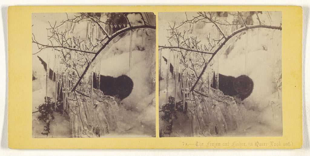 Unknown:The frozen out Fisher, (a Queer Look out.), Poster Print Wall Art
