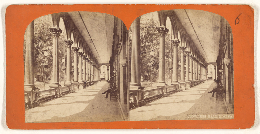 Unknown:Congress Hall Piazza., Poster Print Wall Art