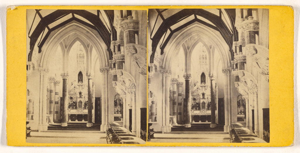 Unknown:[Interior of unidentified church], Poster Print Wall Art