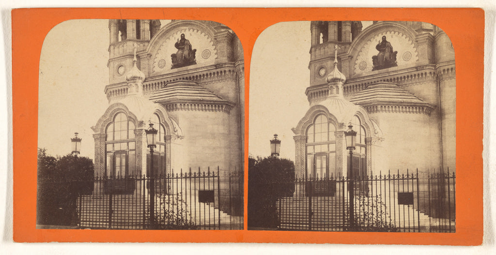Unknown:[Detail of exterior of unidentified church], Poster Print Wall Art