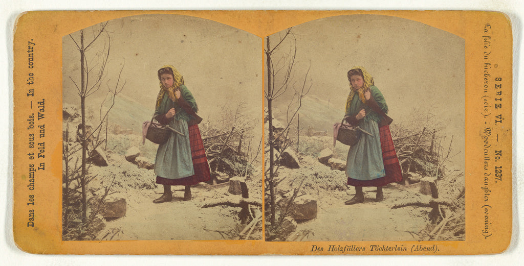 Unknown:Woodcutters daughter (evening)., Poster Print Wall Art