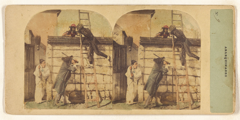 Unknown maker, French:Arlequinades, Poster Print Wall Art