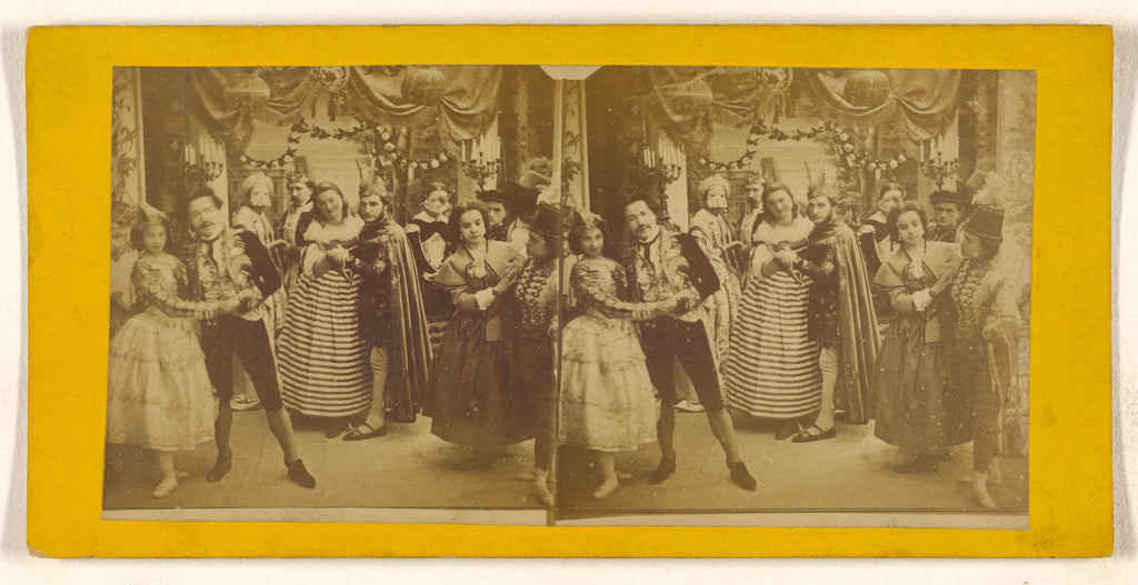 Unknown:[Genre: costume ball], Poster Print Wall Art