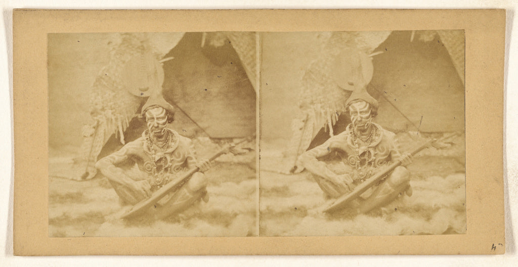 Unknown:[Man dressed as a native], Poster Print Wall Art