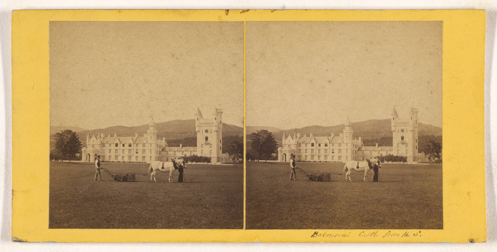 Unknown maker, British:Balmoral Castle from the S., Poster Print Wall Art