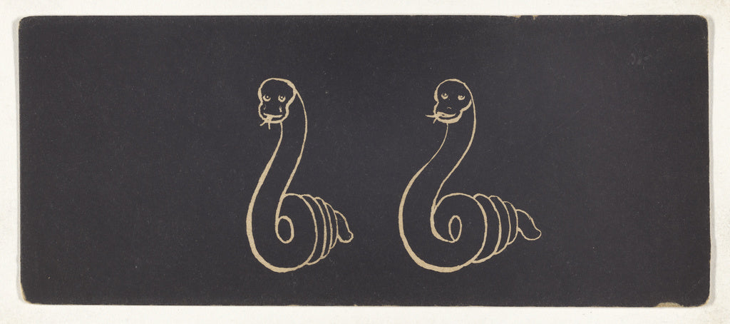 Unknown:[Optical illusion of a drawing of a snake], Poster Print Wall Art