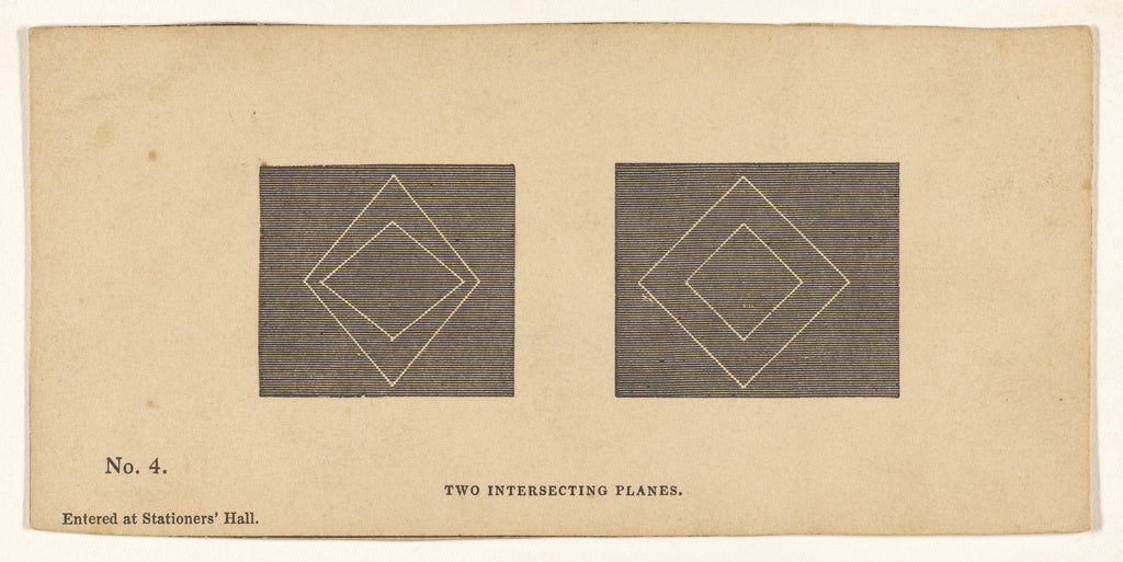Unknown maker, British:Two Intersecting Planes., Poster Print Wall Art