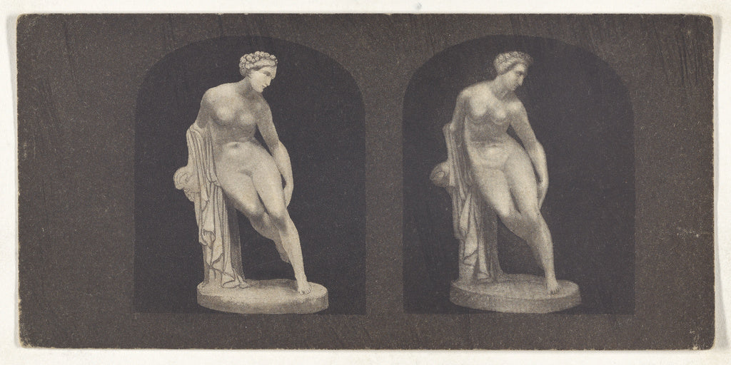 Unknown:[Optical illusion of a drawing of a sculpture], Poster Print Wall Art