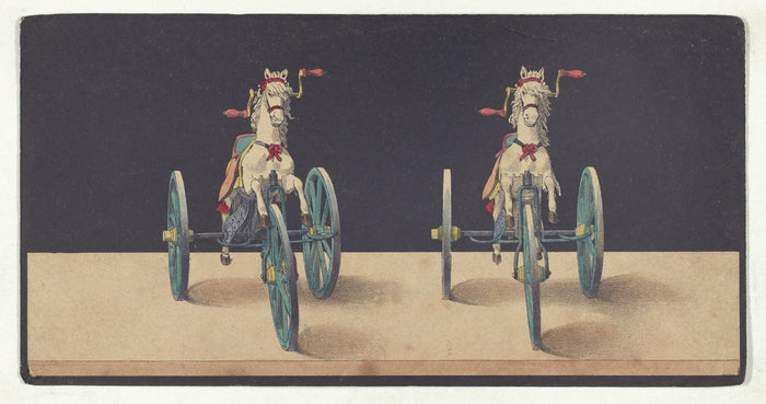 Unknown maker, French:Horse-Head Tricycle,16x12