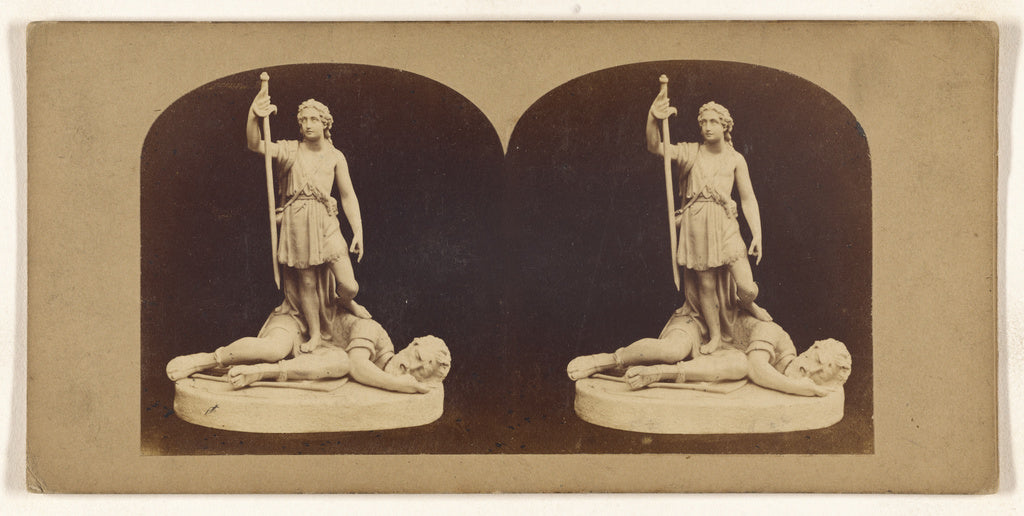 Unknown:David and Goliath., Poster Print Wall Art