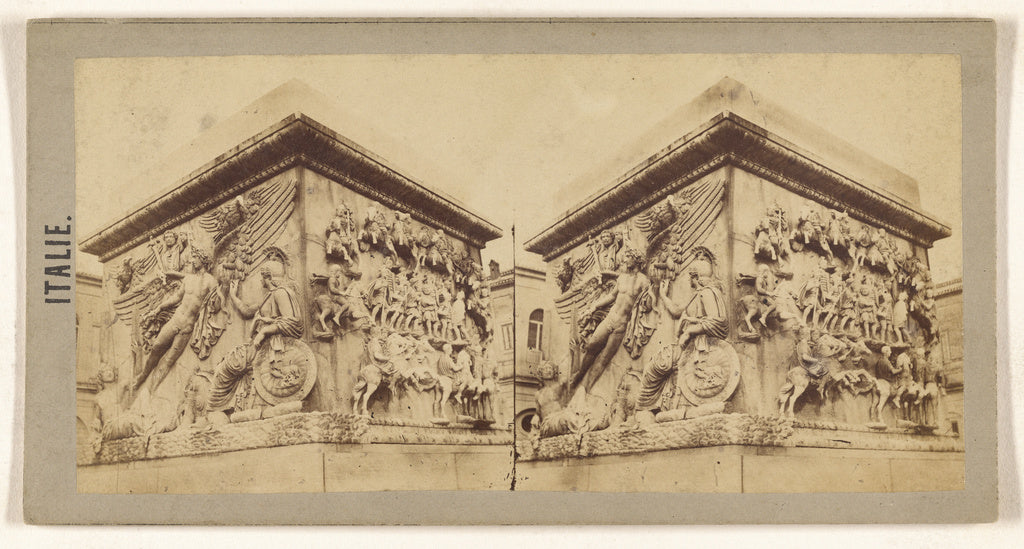 Unknown maker, Italian:Piedestal dans le Jardin Pontifical A, Poster Print Wall Art