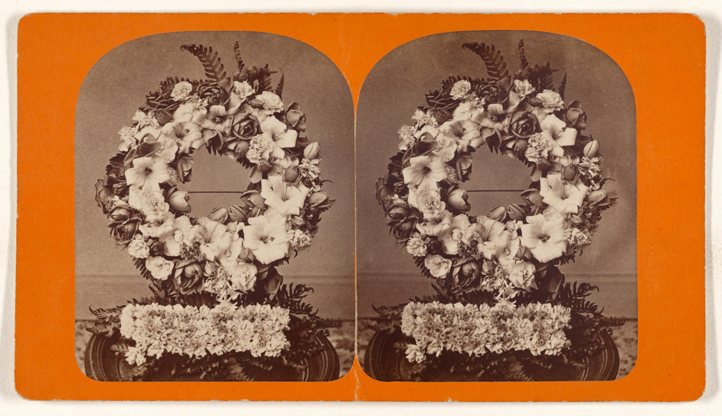 Unknown:[Funeral wreath], Poster Print Wall Art