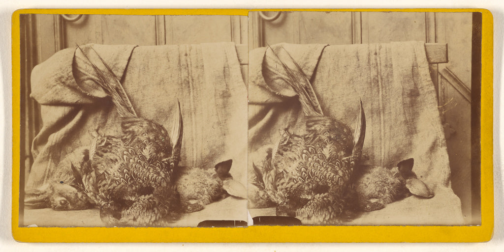 Unknown:[Still life of fowl and a hare], Poster Print Wall Art