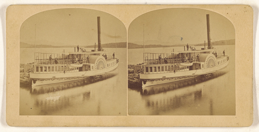 Unknown maker, American:[The Steamer "Lady of the Lake" Lake, Poster Print Wall Art