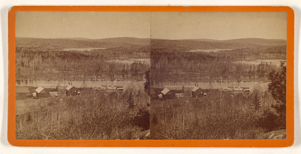 Unknown maker, American:[High angle view of a landscape show, Poster Print Wall Art