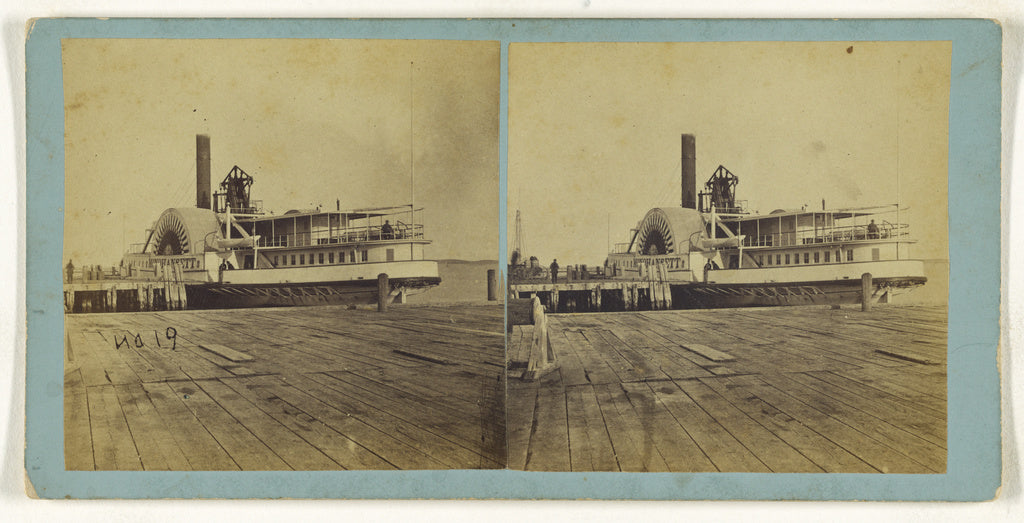 Unknown maker, American:[Paddleboat "Monohansett"], Poster Print Wall Art