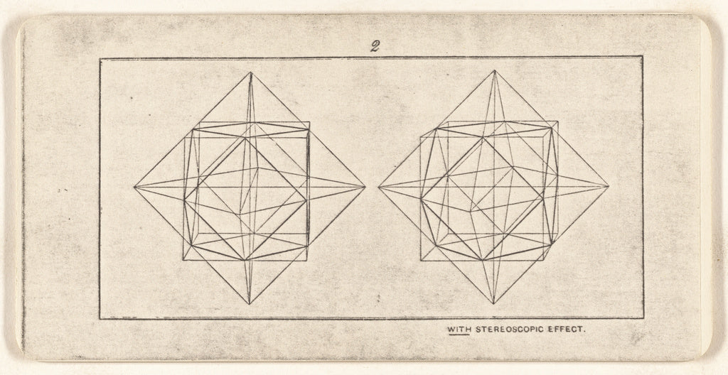 Unknown:[Optical illusion with stereoscopic effect.], Poster Print Wall Art