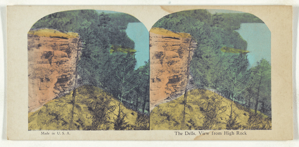 Unknown maker, American:The Dells, View from High Rock, Poster Print Wall Art