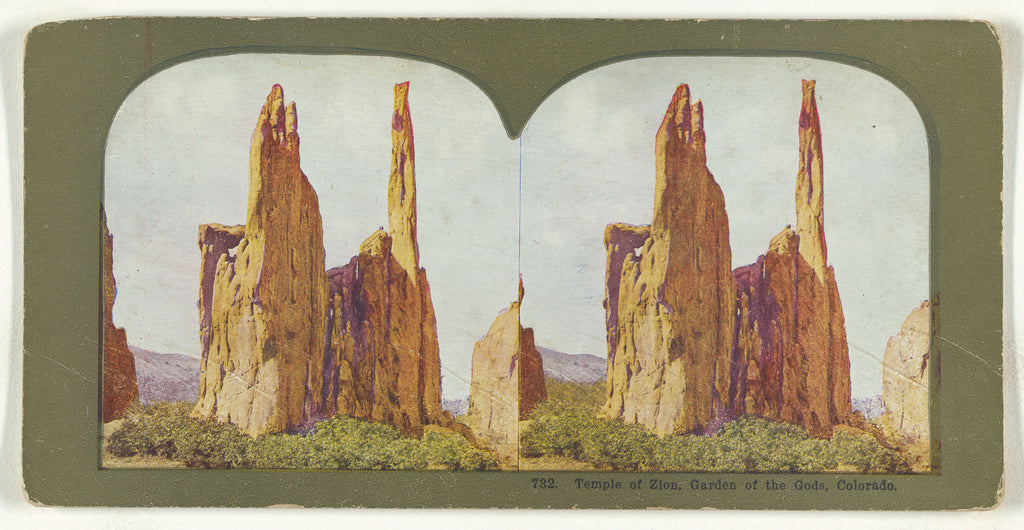 Unknown maker, American:Temple of Zion, Garden of the Gods, , Poster Print Wall Art
