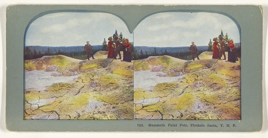 Unknown maker, American:Mammoth Paint Pots, Firehole Basin, , Poster Print Wall Art