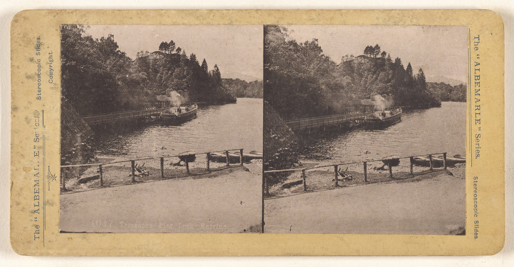 Unknown maker, British:Trossachs Pier, Lock Katrine, Poster Print Wall Art