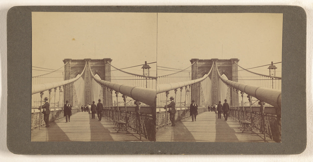 Unknown maker, American:[East River Bridge, between N.Y. Cit, Poster Print Wall Art
