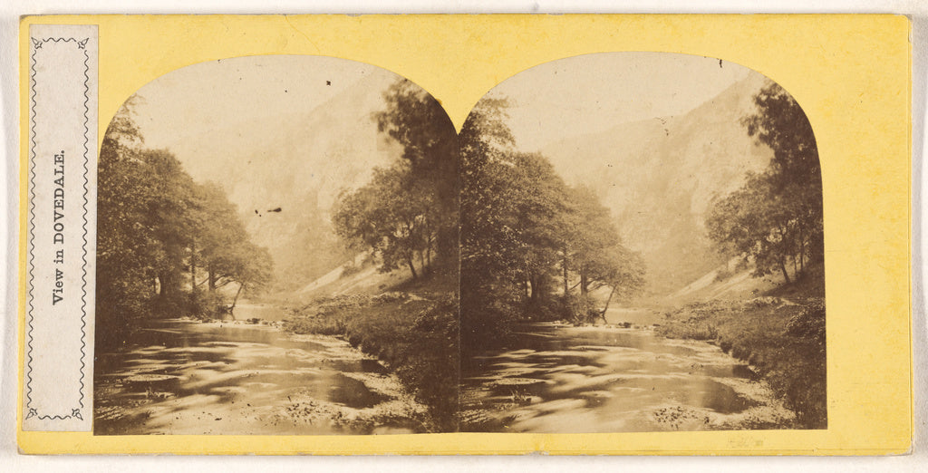 Unknown maker, British:View in Dovedale., Poster Print Wall Art