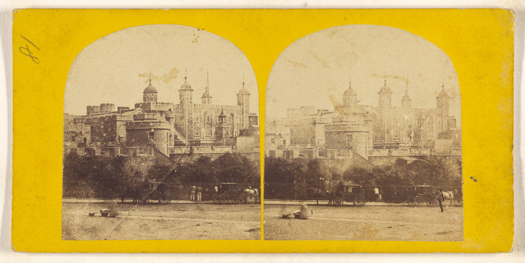 Unknown maker, British:The Tower of London. General View of , Poster Print Wall Art