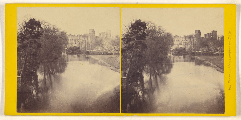 Unknown maker, British:Warwick Castle - From the Bridge., Poster Print Wall Art