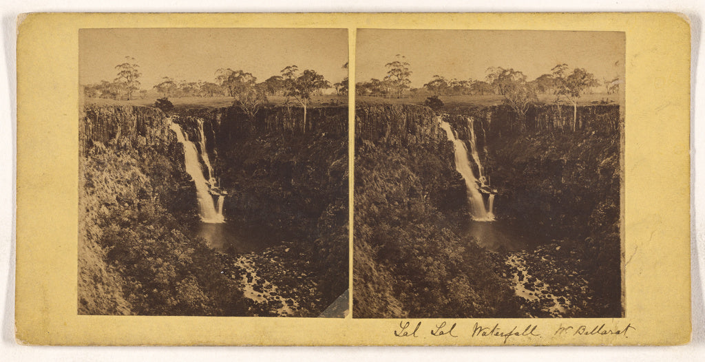 Unknown maker, British:[Lal Lal Waterfall, W. Ballaret.], Poster Print Wall Art